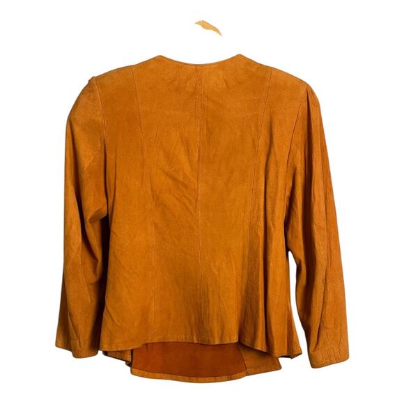 Vintage Salamander Suede Leather Outfit Jacket Pants set 80s 90s M Retro - Picture 6 of 11